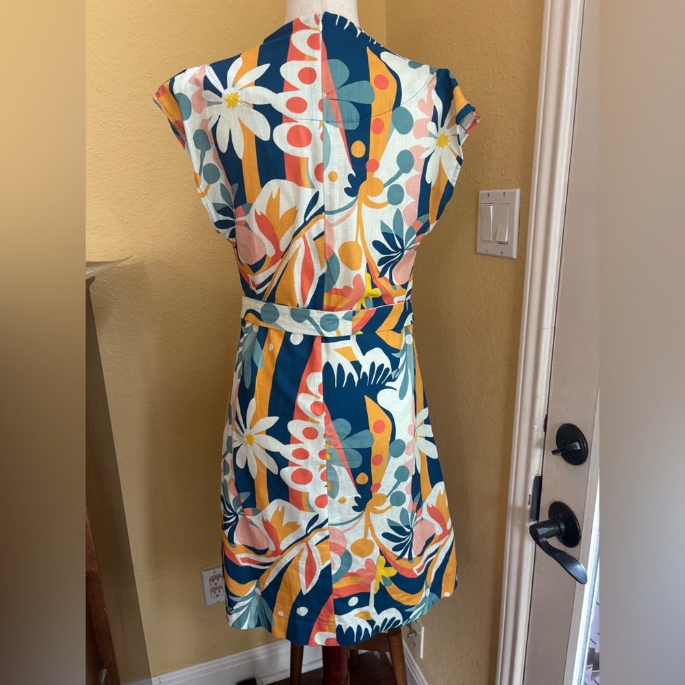 Lesley Evers Tropical Vibes belted Mini Dress. XS - Picture 11 of 12
